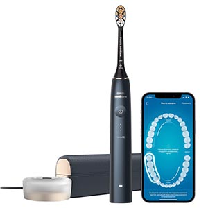 Электрическая зубная щетка Philips Sonicare 9900 Prestige HX9992/12 Темно-синий