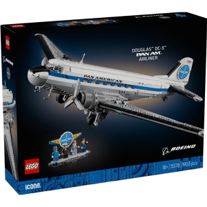 Конструктор LEGO Icons 11378 Пассажирский самолёт Douglas DC-3 PAN AM