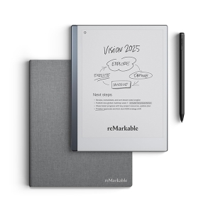 Планшет reMarkable Paper Tablet with Marker Plus and Premium Leather Book Folia Gray