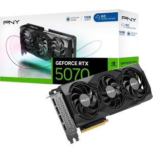 Видеокарта PNY GeForce RTX 5070 OC Triple Fan 12GB VCG507012TFXPB1-O