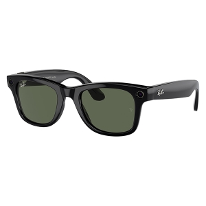 Солнцезащитные очки с камерой Ray-Ban Meta Wayfarer RW4006 Size 50 В черной матовой оправе с зелеными линзами хамелеон