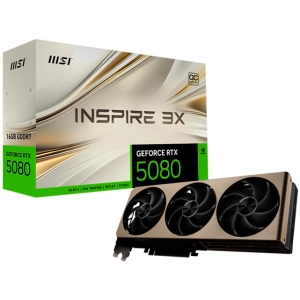 Видеокарта MSI GeForce RTX 5080 INSPIRE 3X 16GB RTX 5080 16G INSPIRE 3X