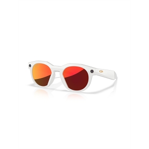Умные очки Oakley HSTN зеркальные линзы Prizm Ruby, оправа Warm Grey 00W8002