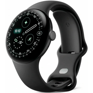 Смарт часы Google Pixel Watch 4 41mm LTE матовый черный/черный ремешок