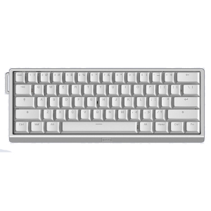 Клавиатура Wooting 60HE V2 Bright Silver ANSI Non Split Spacebar