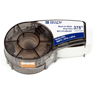 Картридж Brady M21-375-595-WT, чёрный/белый Картридж Brady M21-375-595-WT, чёрный/белый