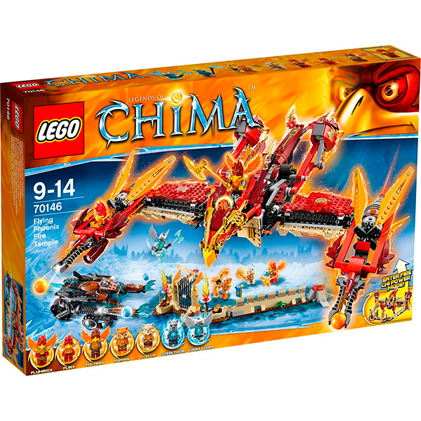 Конструктор Lego Legends Of Chima 70146 Огненный летающий Храм Фениксов