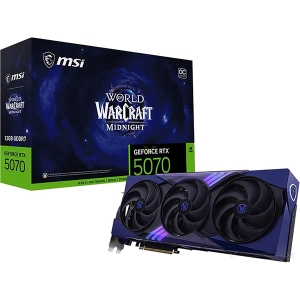 Видеокарта MSI GeForce RTX 5070 World of Warcraft Midnight Void Edition OC 12GB G507012WMVEC