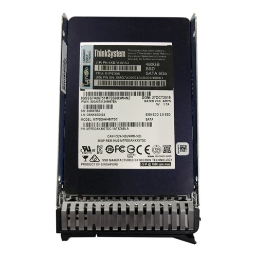 Накопитель SSD Lenovo 4XB7A10153 480Gb