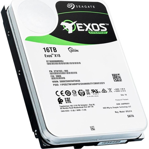 Накопитель HDD Seagate 16TB Exos X18 ST16000NM000J