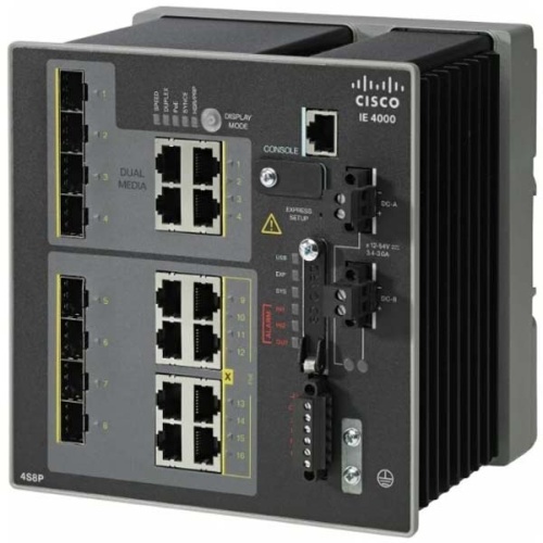 Коммутатор Cisco IE-4000-4S8P4G-E