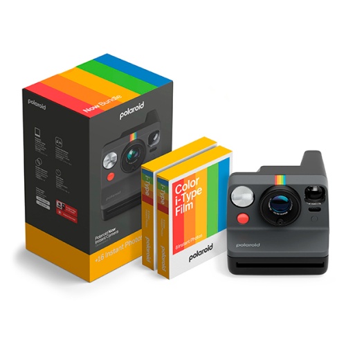 Фотоаппарат моментальной печати Polaroid Now Generation 3 + 16 картриджей, чёрный