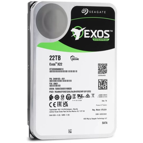 Жёсткий диск Seagate Exos X22 22Tb ST22000NM001E