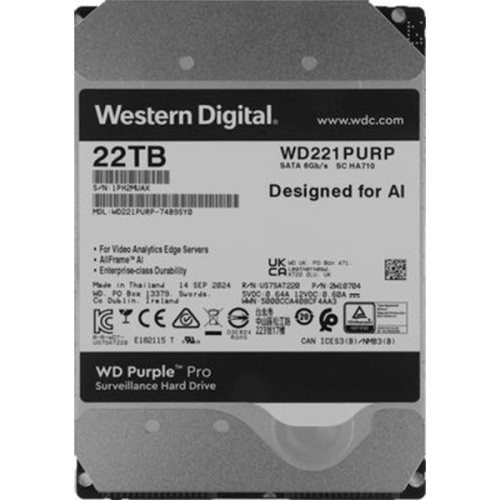 Накопитель HDD WD Purple Pro WD221PURP