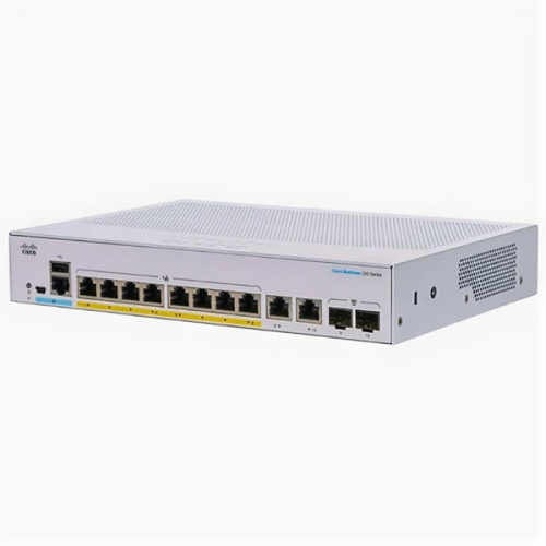 Коммутатор Cisco CBS250-8FP-E-2G