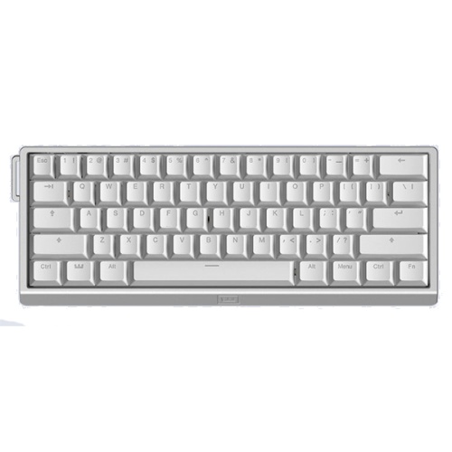 Клавиатура Wooting 60HE V2 Bright Silver ANSI Non Split Spacebar