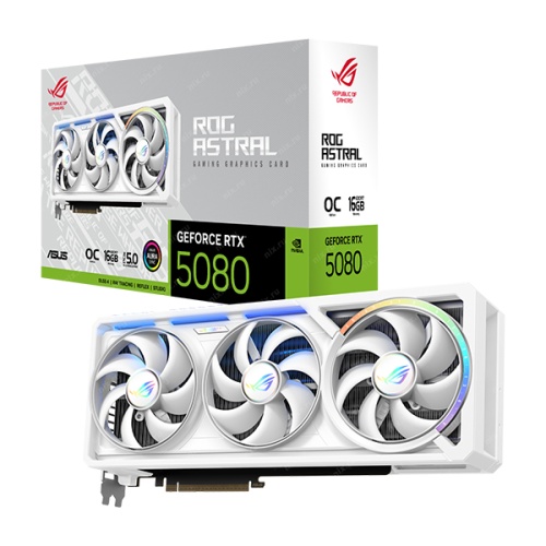 Видеокарта ASUS ROG Astral GeForce RTX 5080 WHITE OC Edition 16GB ROG-ASTRAL-RTX5080-O16G-WHITE