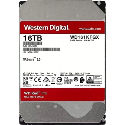 Накопитель HDD Western Digital 16TB Red Pro WD161KFGX
