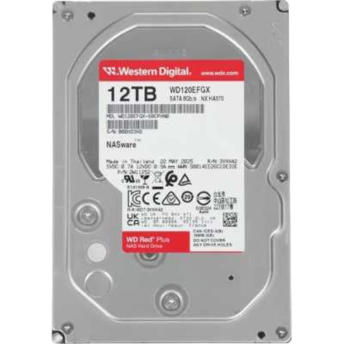 Жесткий диск Western Digital Red Plus 12ТБ WD120EFGX