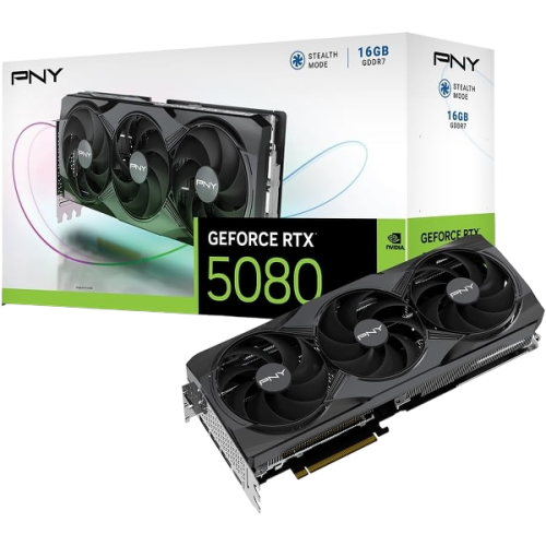Видеокарта PNY NVIDIA GeForce RTX 5080 OC Triple Fan 16GB GDDR7 (VCG508016TFXPB1-O)