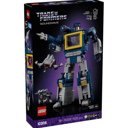 Конструктор LEGO Icons 10358 Трансформеры: Саундвейв