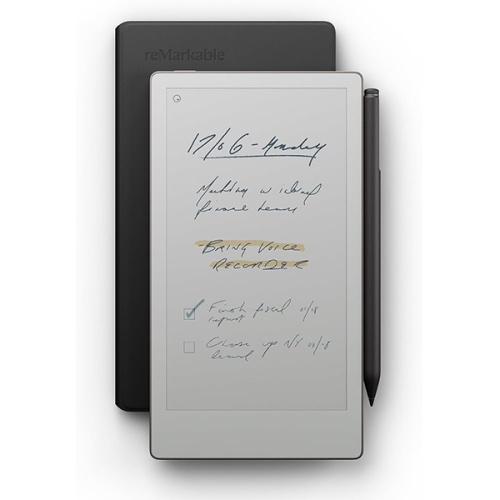 Планшет reMarkable Paper Pro Move + Стилус Marker Plus + Чехол BookFolio Premium Leather Black