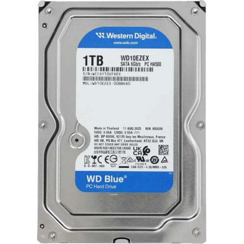 Жесткий диск 3.5" Western Digital Blue 1ТБ WD10EZEX